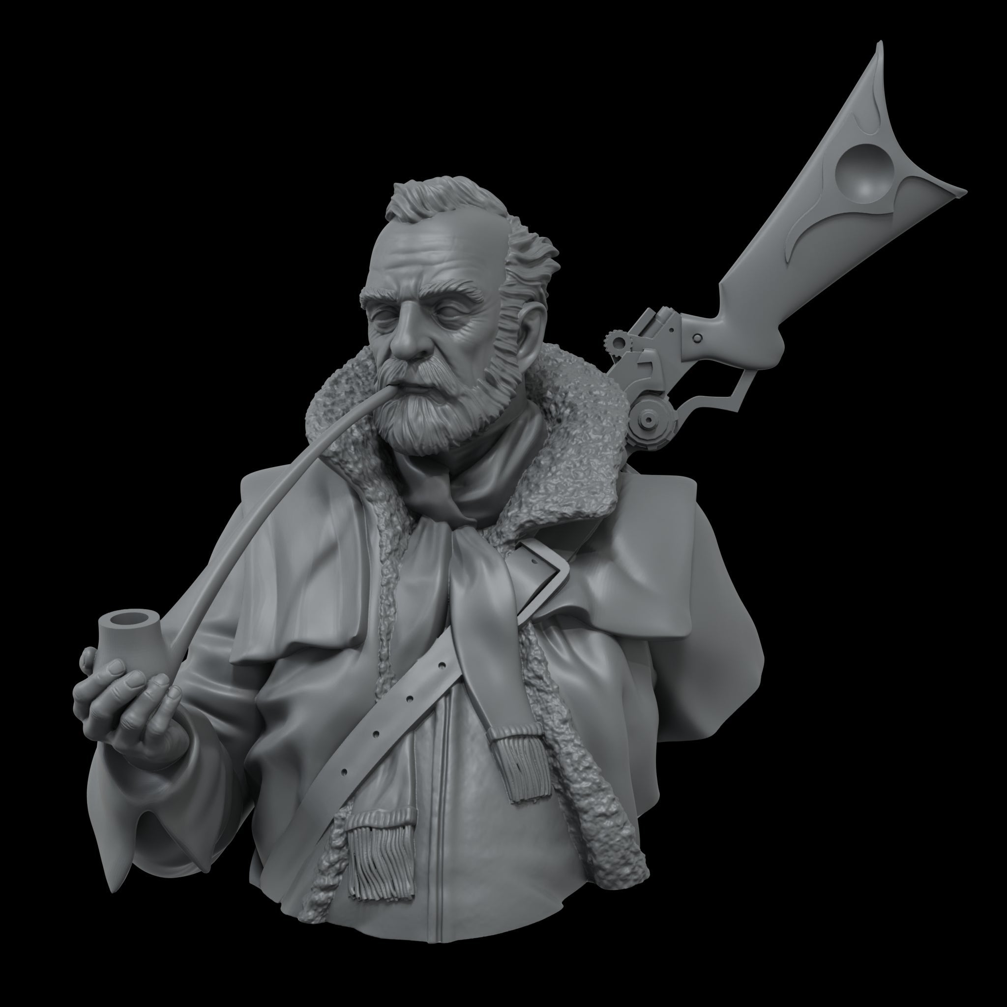 Scale 75 Busts Naughty Gears Captain Ahab 1:12 (2)