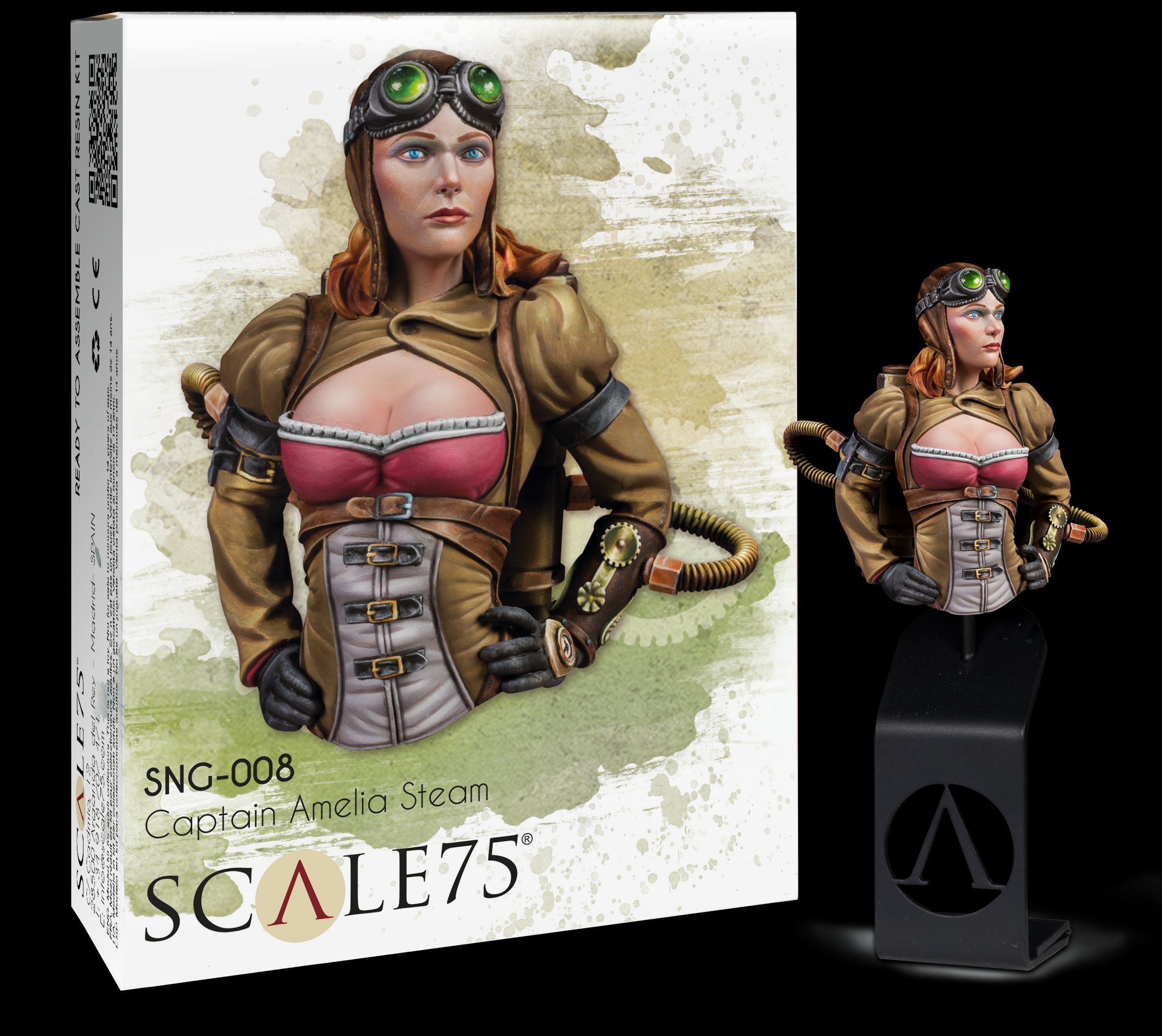 Scale 75 Busts Naughty Gears Captain Amelia Steam 1:12