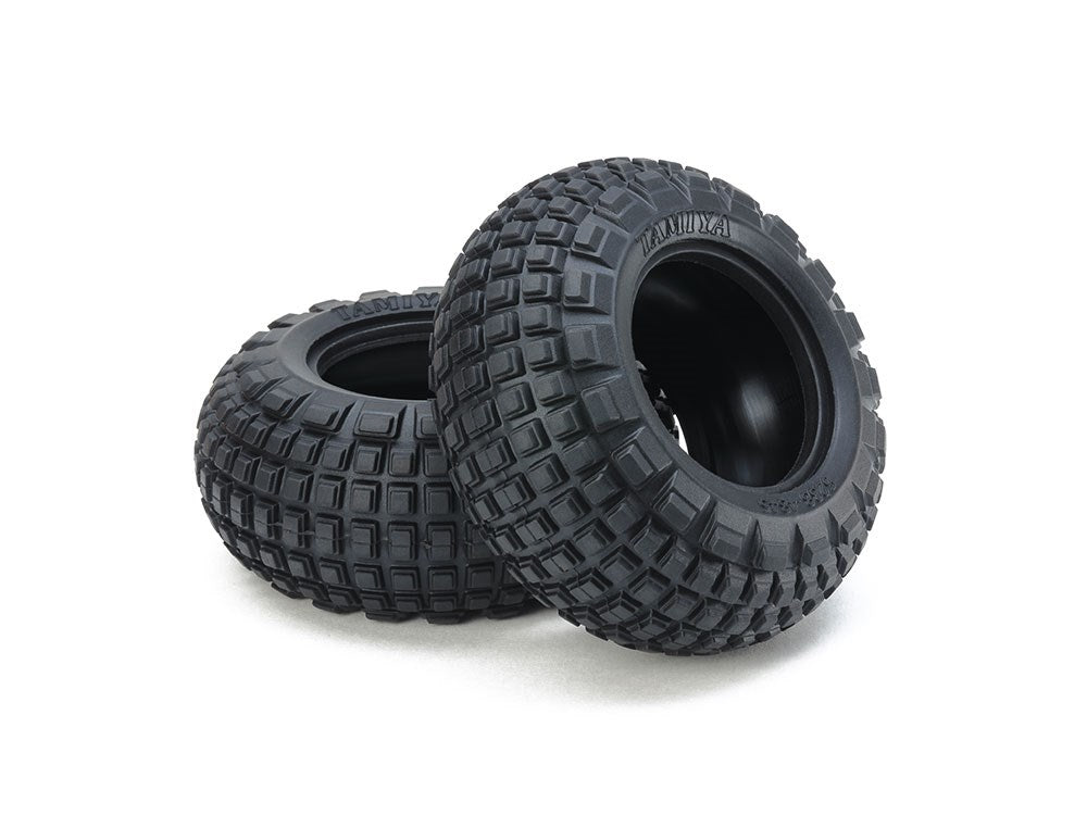 Tamiya 54953 ST Block Front Bubble Tires (Soft/2pcs.) Hop-Up Options no.1953 (8324789305581)