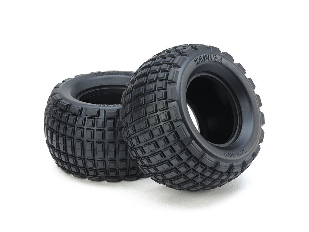 Tamiya 54954 ST Block Rear Bubble Tires (Soft/2pcs.) Hop-Up Options no.1954 (8649072410861)