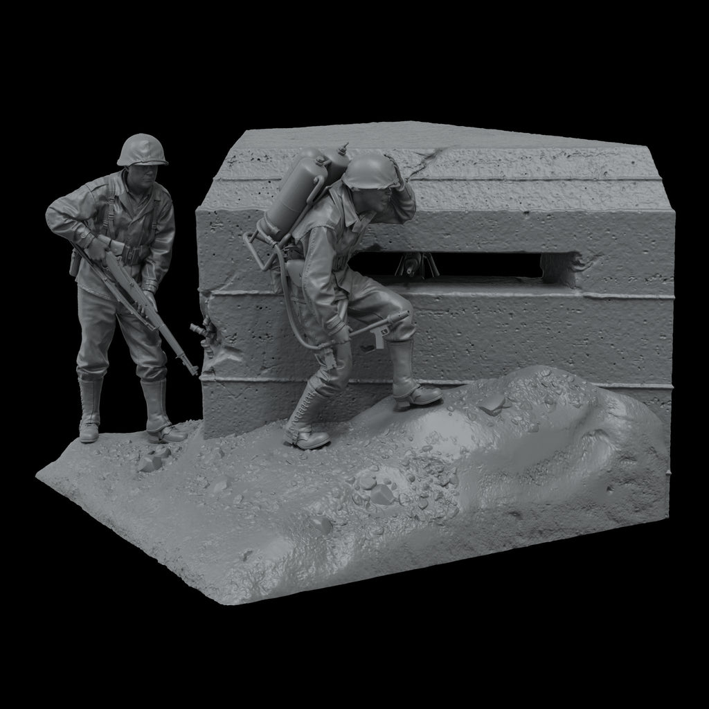 Scale 75 Figures Warfront Bunker Run (The Pacific 1944-1945) 35mm (2)