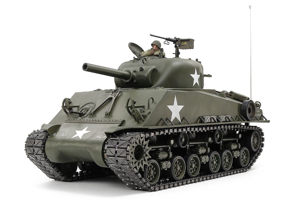 Tamiya M4 Sherman 105mm Howitzer Mechanical Steering RC Tank 1/16 Scale