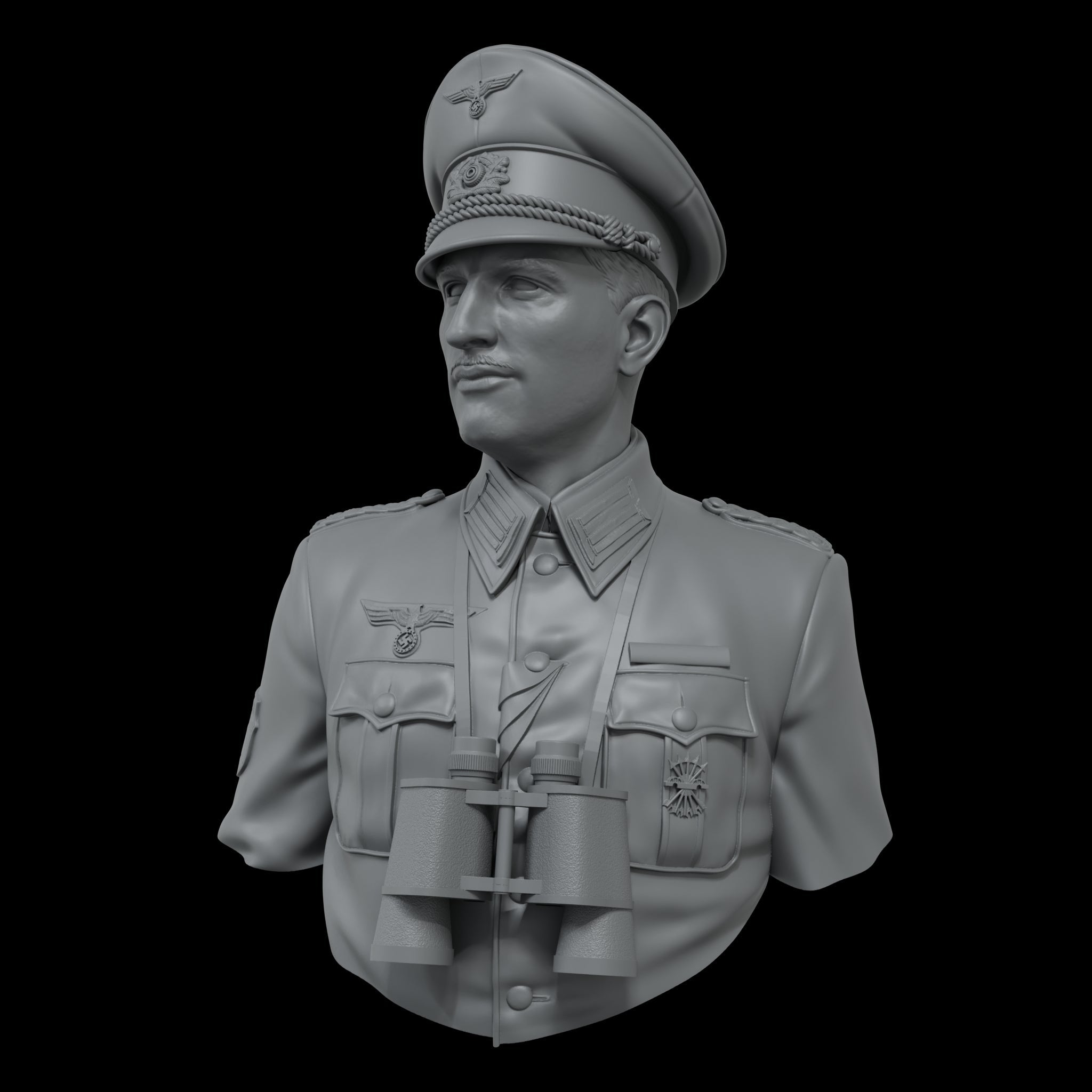 Scale 75 Busts Warfront Blaue Division Officer 1:10 (4)