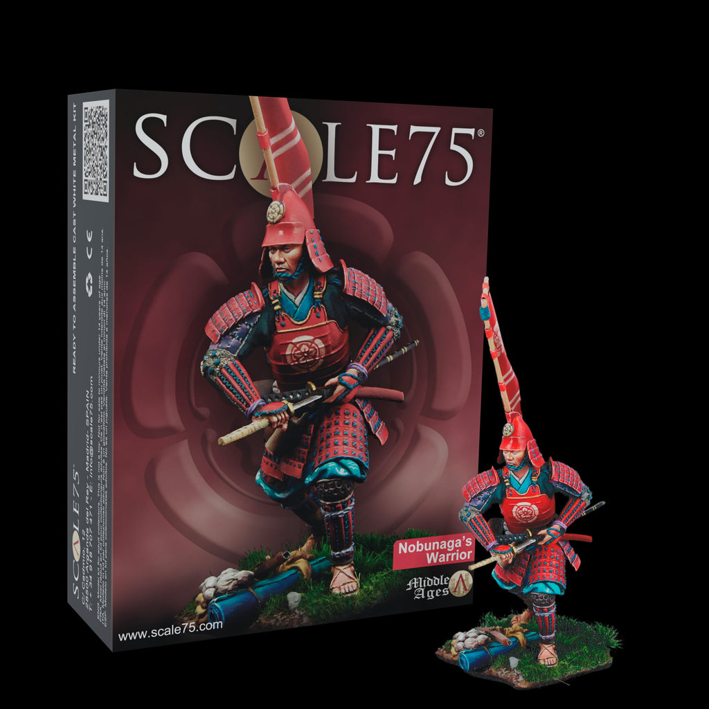 Scale 75 SCM-008 Figures Middle Age Nobunaga Warrior 75mm (9210243580141)