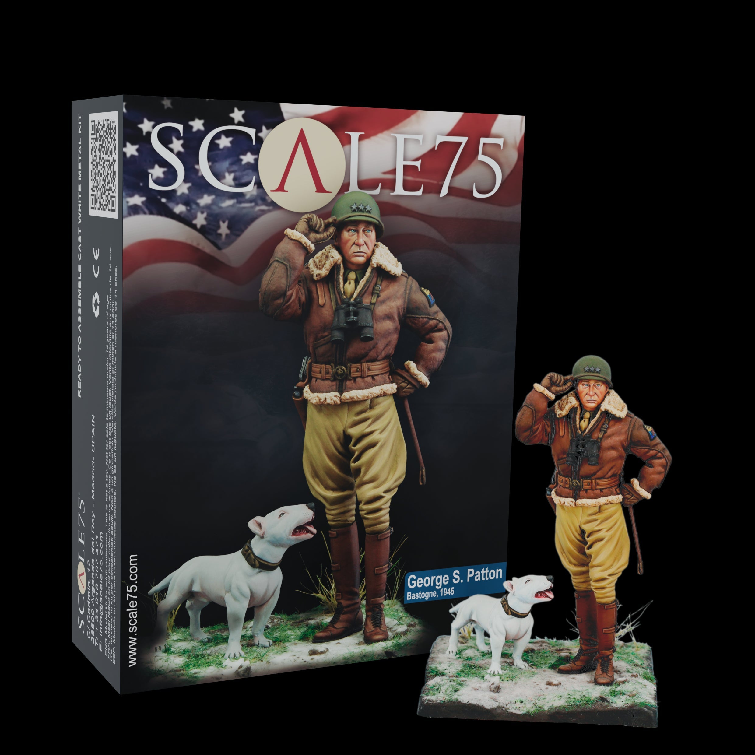 Scale 75 Figures World At War George S. Patton 1945 75mm