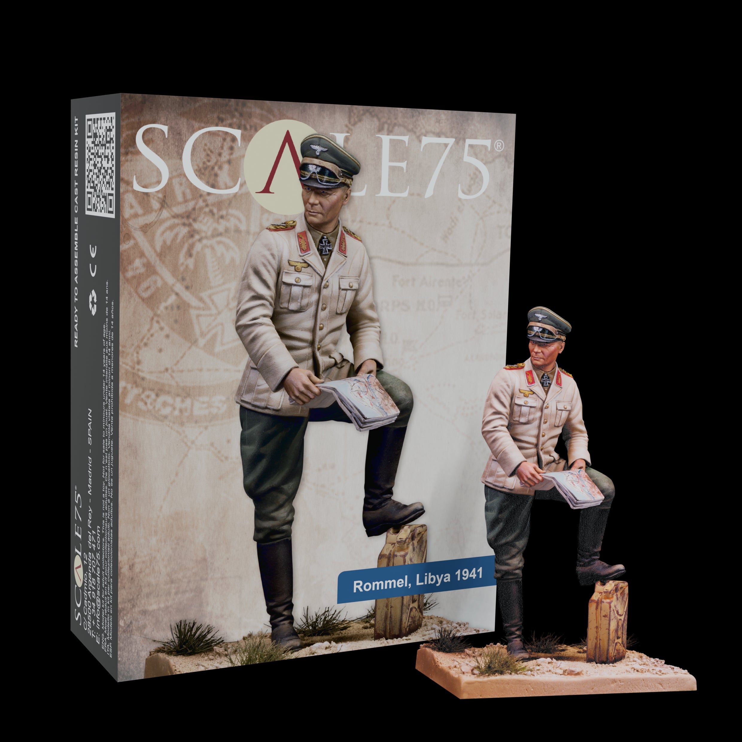Scale 75 Figures World At War Rommel Lybia 1941 75mm