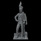 Scale 75 Figures Napoleonic Hussar Officer Brunswick 1815 75mm (2)