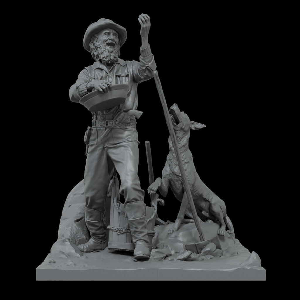 Scale 75 Figures Platinum Gold Rush California 1849 75mm (2)