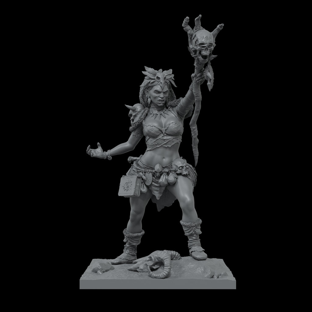 Scale 75 Figures Scale World Fantasy Aruh Ka The Shaman Orc 75mm (2)
