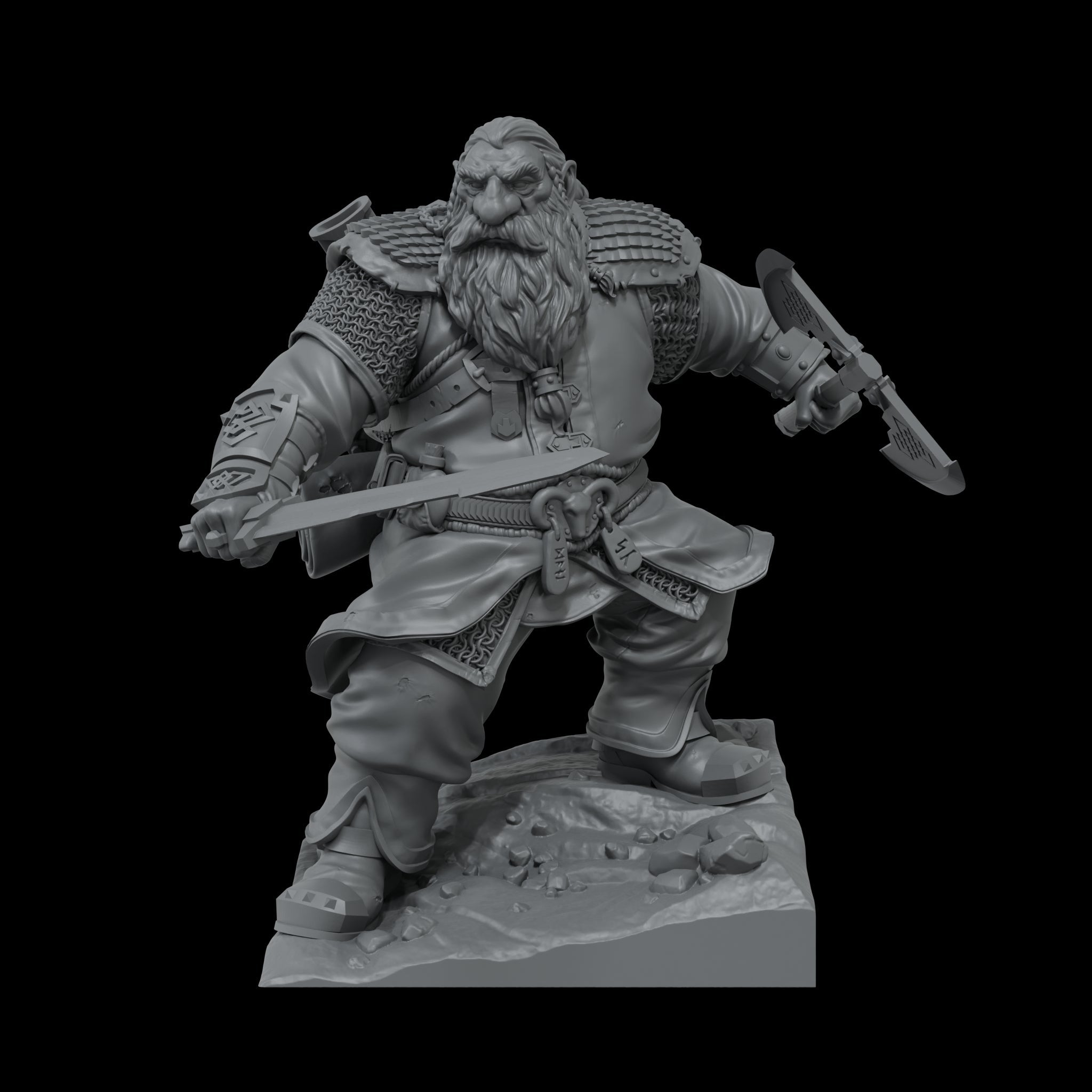 Scale 75 Figures Scale World Fantasy Broin Bearsonn 75mm (2)