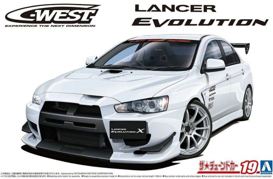 Aoshima 1/24 C-WEST LANCER EVO X CZ4A07