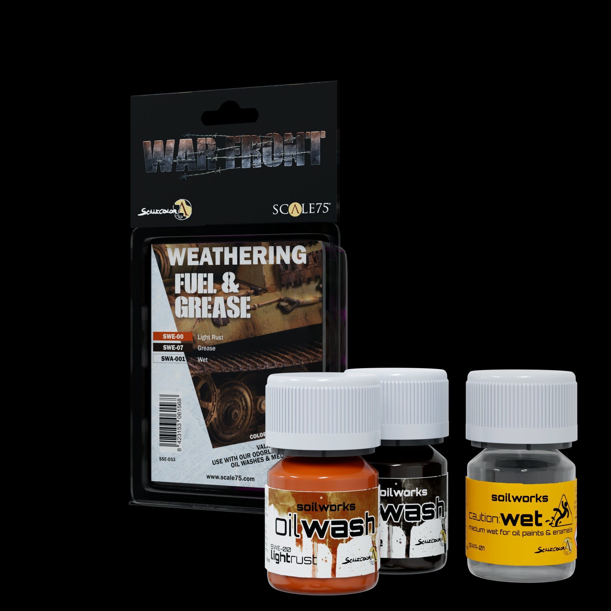 Scale 75 Warfront Fuel And Grease Paint Set