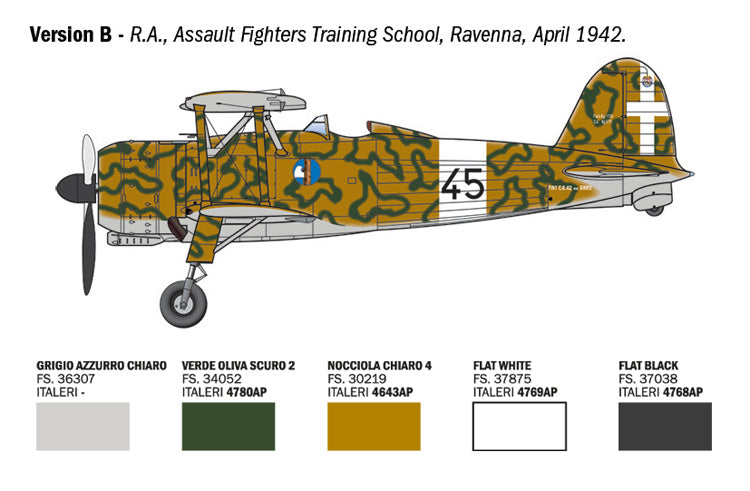 Italeri FIAT CR.42 FALCO ASSAULT/NIGHTFIGHTER (3)