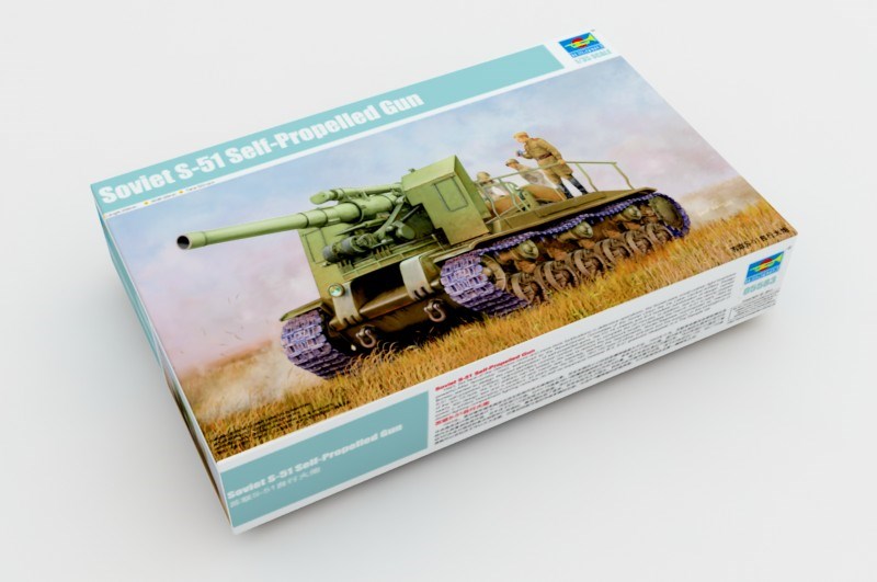 Trumpeter 05583 1/35 Soviet S-51 Self-Propelled Gun - Hobby City NZ