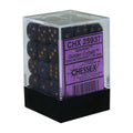 Chessex Speckled 12mm d6 Golden Cobalt Dice Block (36 dice)