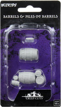 WizKids 73361 Deep Cuts Unpainted Miniatures: Barrel & Pile of Barrels (9003790762221)