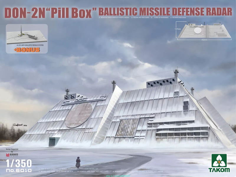 Takom 6010 1/350 DON-2N Pill Box Ballistic Missile Defence Radar (8967475233005)