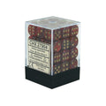 Chessex Glitter 12mm d6 Ruby/gold Dice Block (36 dice)
