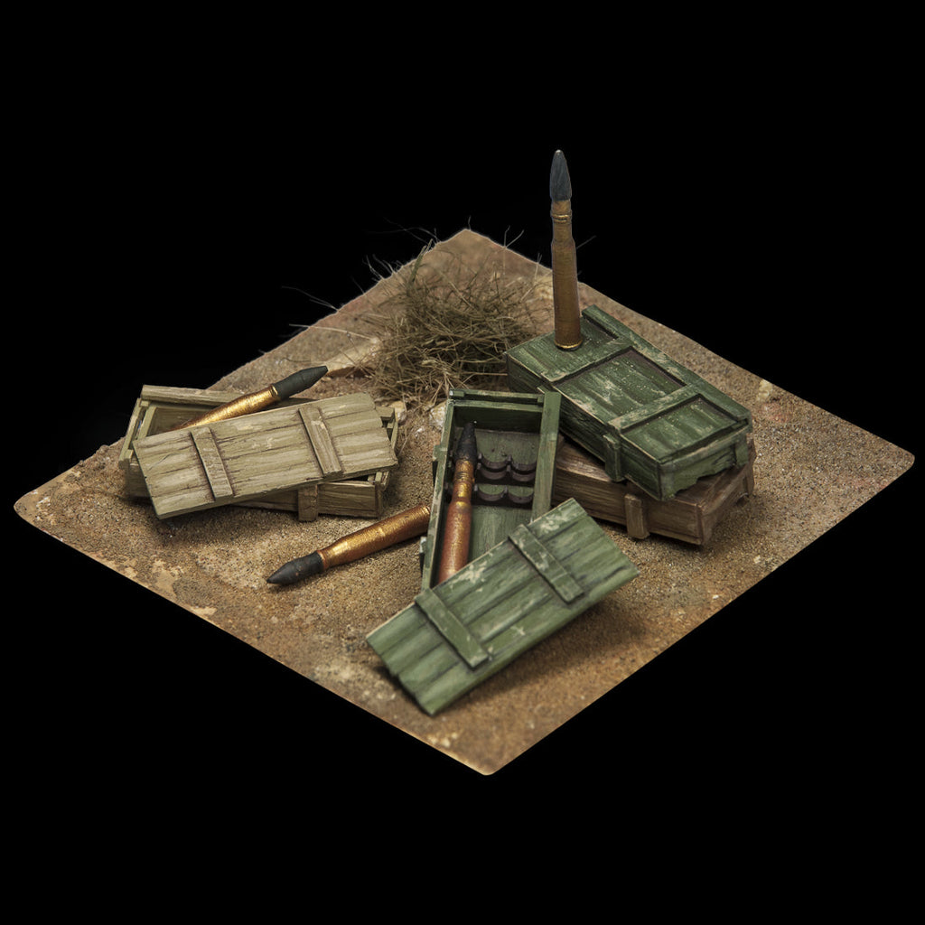 Scale 75 Figures Warfront German Supplies Ammo Boxes And