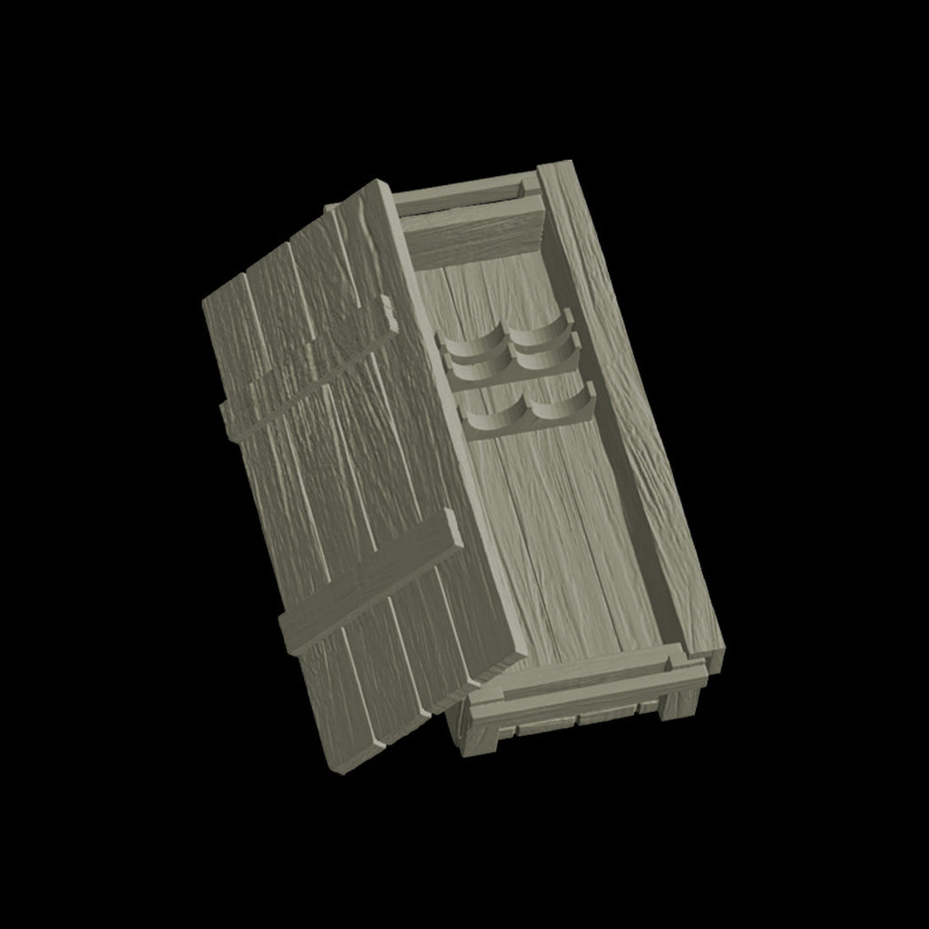 Scale 75 Figures Warfront German Supplies Ammo Boxes And (3)