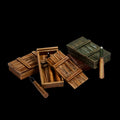 Scale 75 Figures Warfront German Supplies Ammo Boxes And