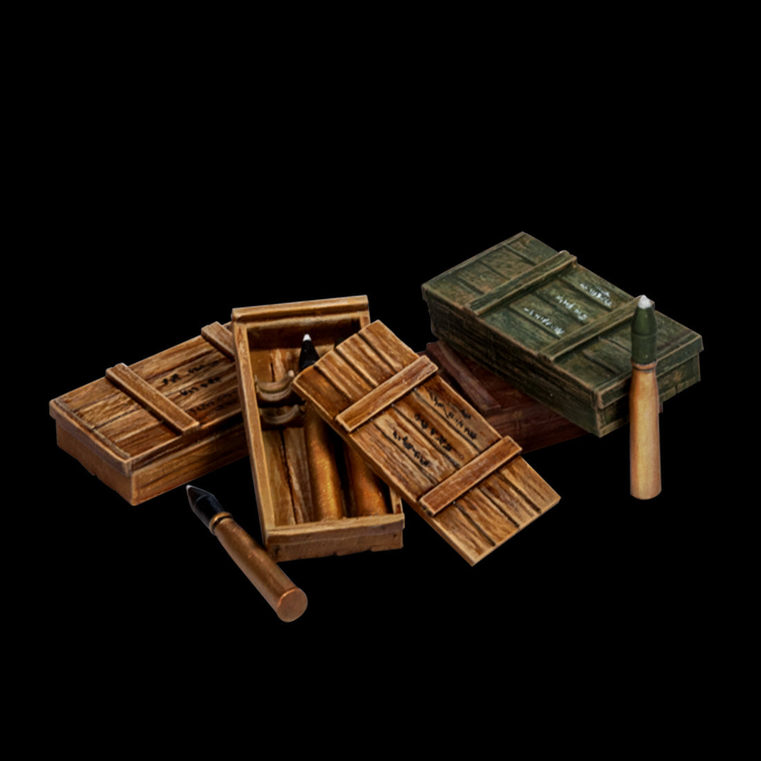 Scale 75 Figures Warfront German Supplies Ammo Boxes And