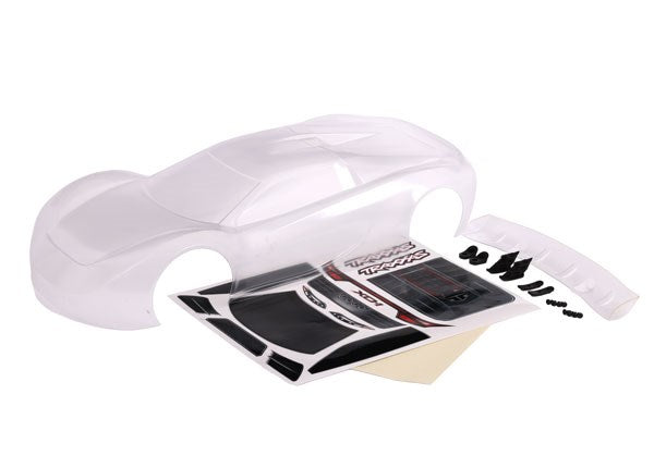 Traxxas 6413 BODY XO-1 CLEAR W/WING (8374107799789)