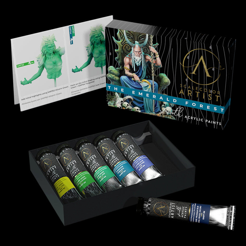 Scale 75 SSAR-012 Scalecolor Artist The Emerald Forest Paint Set (9210243219693)