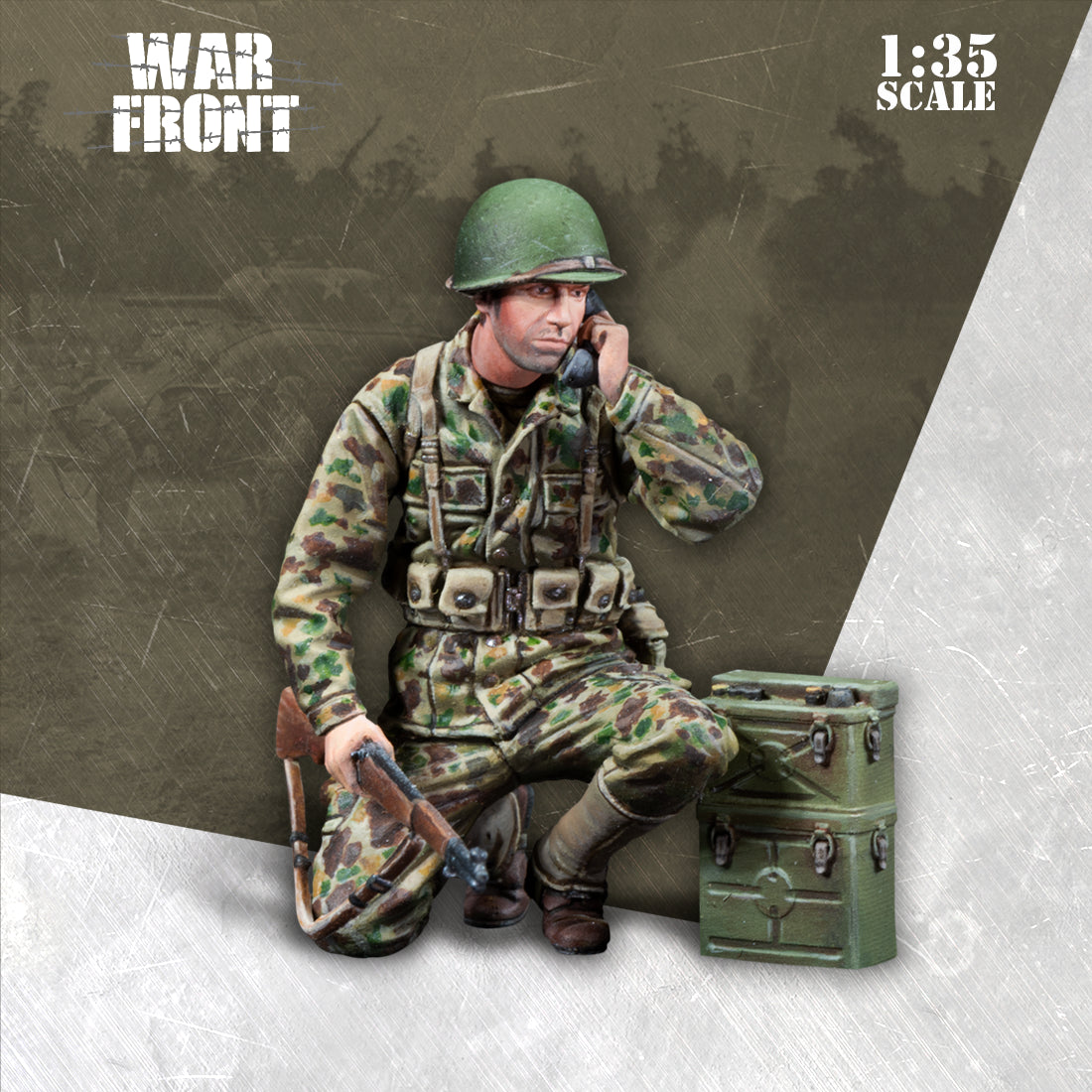 Scale 75 Figures Warfront Radio Operator Us Armored Infantry 35mm (3)
