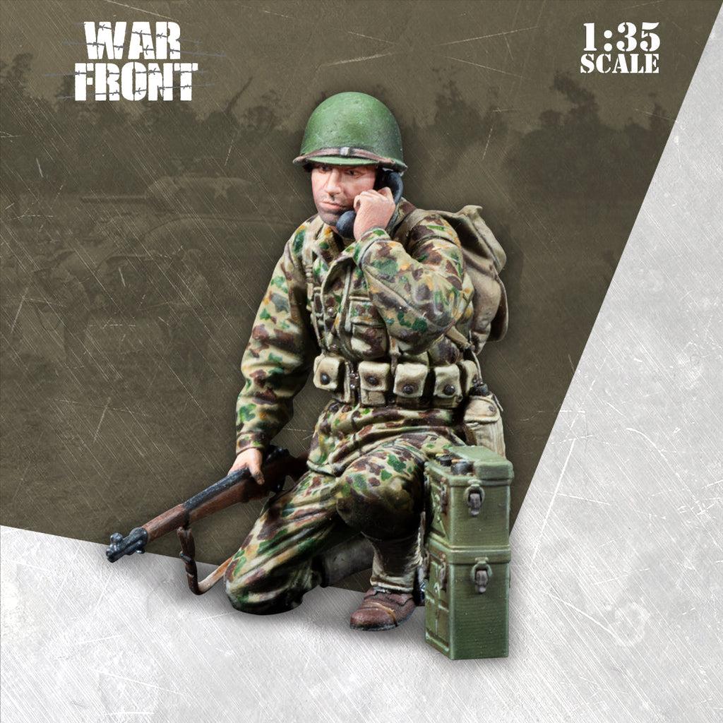 Scale 75 Figures Warfront Radio Operator Us Armored Infantry 35mm (4)