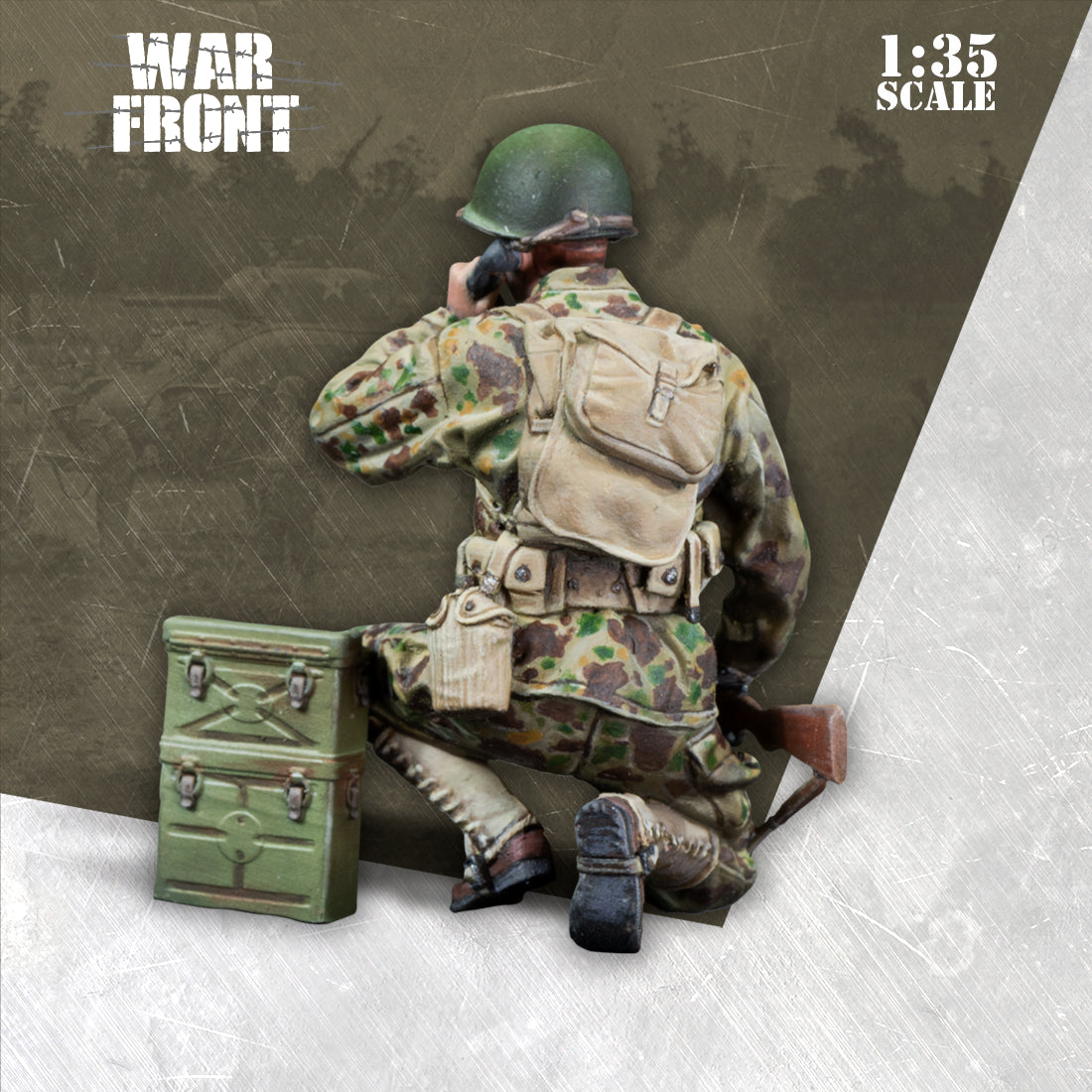 Scale 75 Figures Warfront Radio Operator Us Armored Infantry 35mm (5)