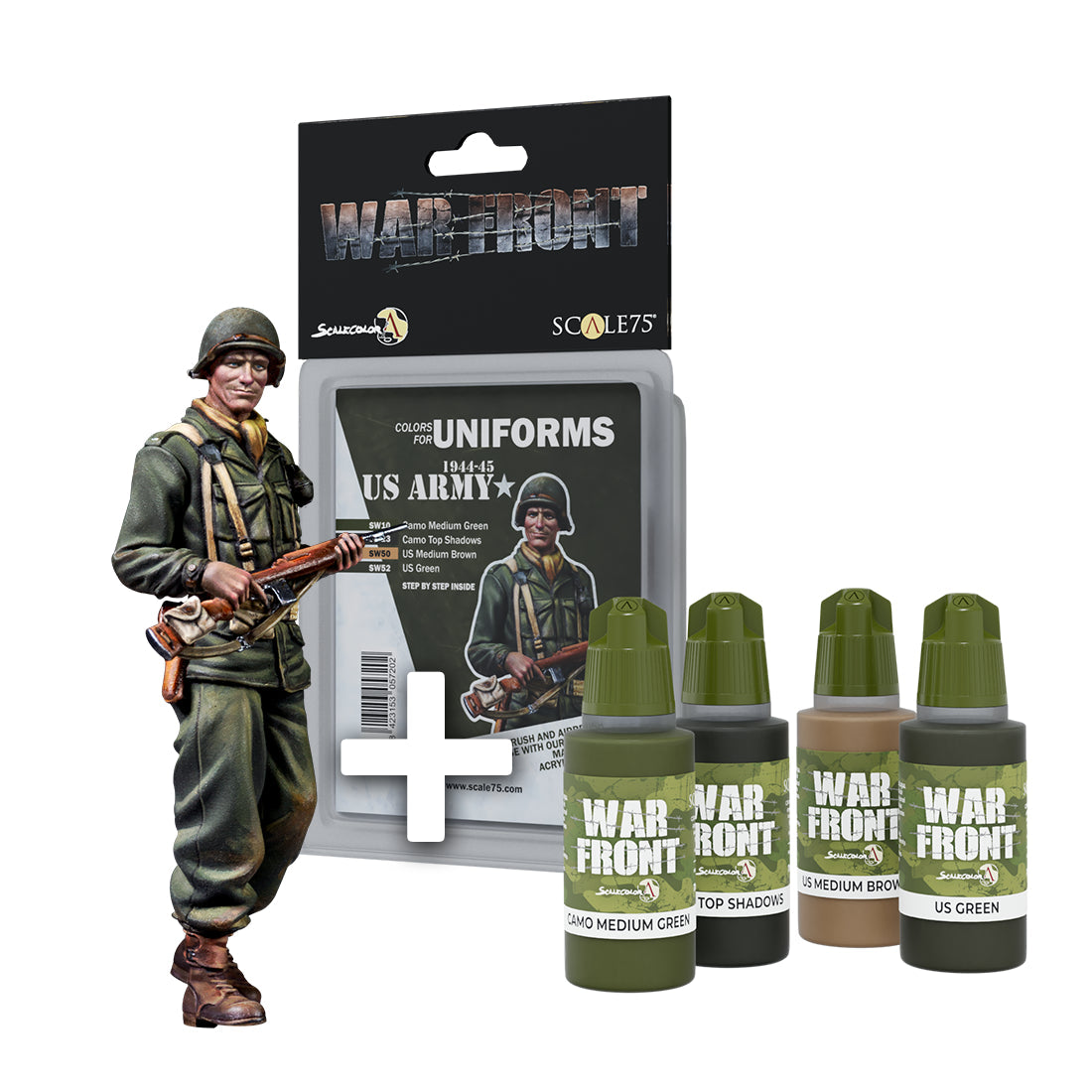 Scale 75 Figures Warfront Pack Us Lieutenant + Us Army 1944-1945