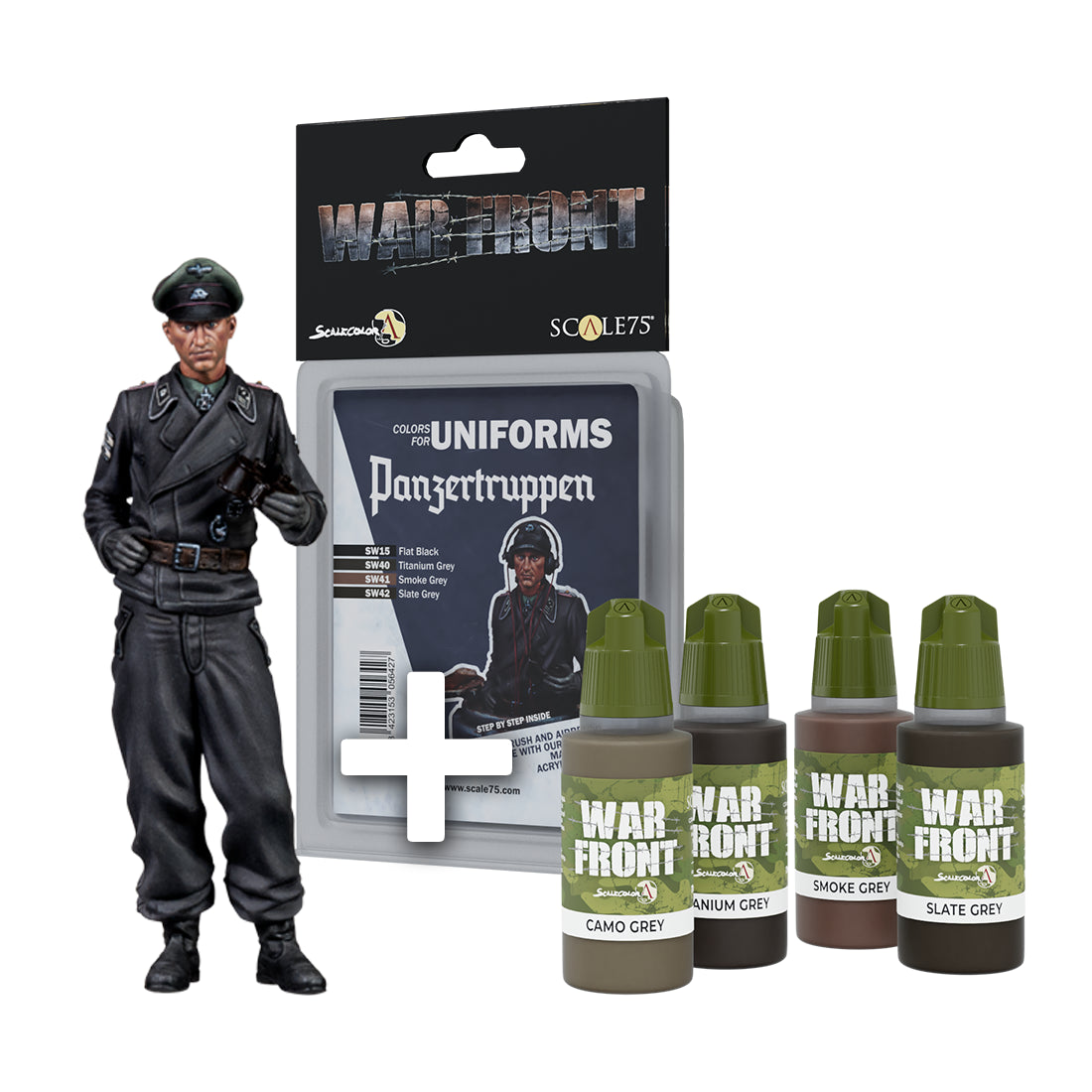 Scale 75 Figures Warfront Pack Tanker Totenkopf + Panzer Truppen