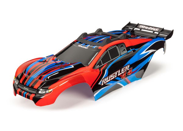 Traxxas 6734R RUSTLER 4X4 VXL BODY RED