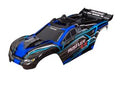 Traxxas 6740-BLUE BODY RUSTLER 4X4 BLUE COMPLETE (8374111273197)