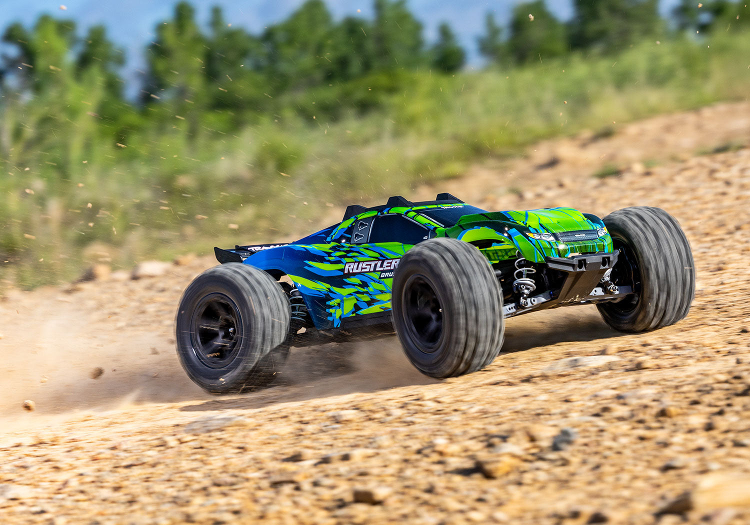 Traxxas Rustler 4X4 VX3 Brushless RC Stadium Truck 1/10 (7)