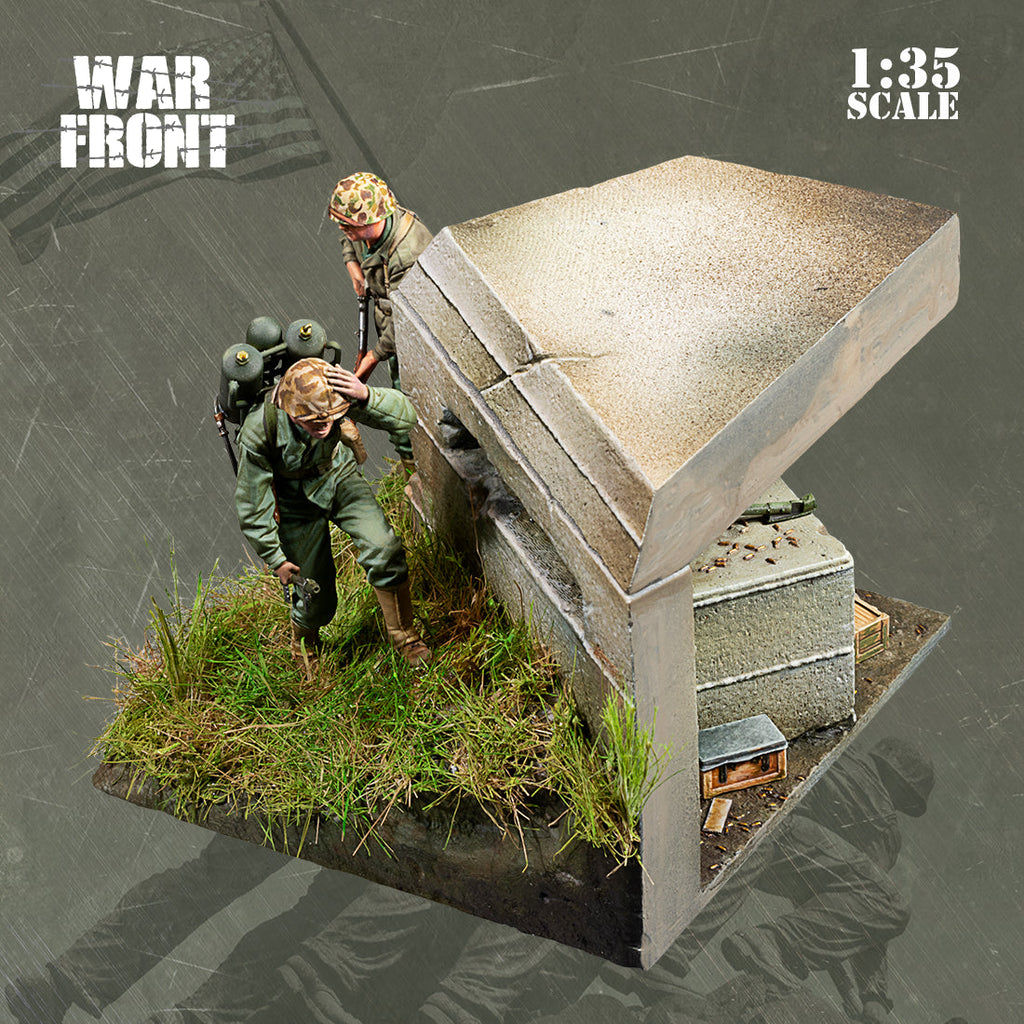 Scale 75 Figures Warfront Bunker Run (The Pacific 1944-1945) 35mm (3)
