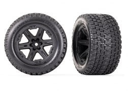 Traxxas RXT Black 2.8in Gravix RC Wheel & Tyre Set