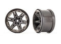 Traxxas 6772-BLKCR WHEELS RXT GRAPHITE GRAY 2.8 (8374112878829)