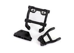 Traxxas 6777X WHEELIE BAR MOUNT/SKIDPLTE BLK