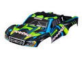 Traxxas 6844-GRN BODY SLASH 4X4 GRN/BLUE CLIPLESS (8828377497837)