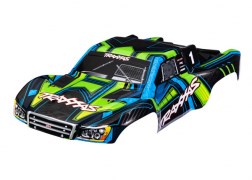 Traxxas 6844-GRN BODY SLASH 4X4 GRN/BLUE CLIPLESS (8828377497837)