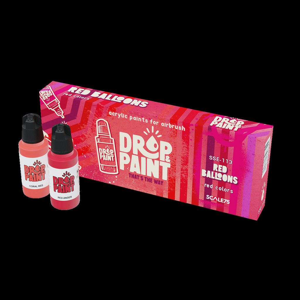 Scale 75 SSE-113 Drop and Paints Red Balloons Paint Set (9210269303021)
