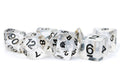 MDG 16mm Resin Polyhedral Dice Set Unicorn Ice - MDG701