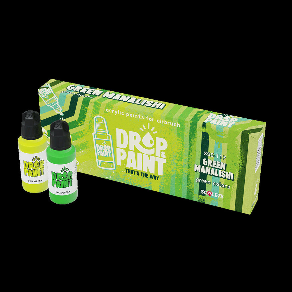 Scale 75 SSE-117 Drop and Paints Green Manalishi Paint Set (9210269466861)