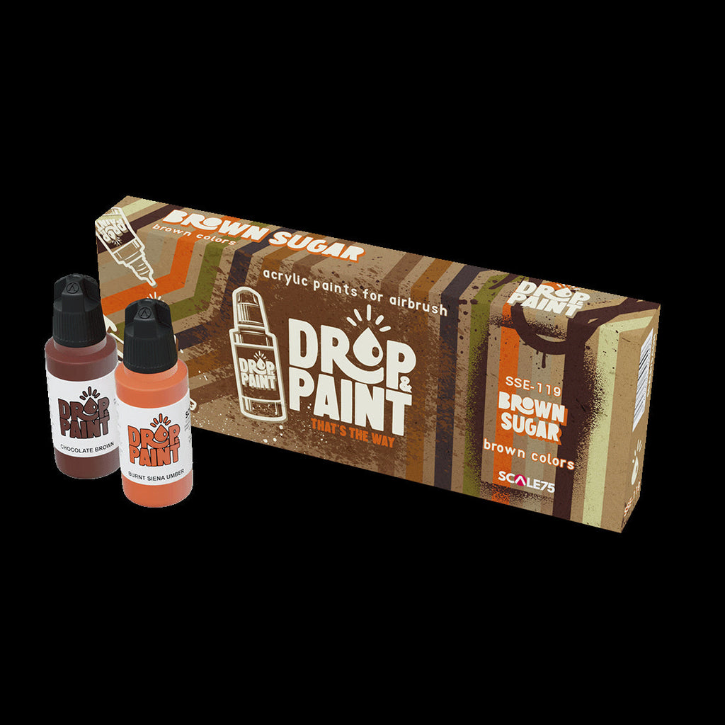 Scale 75 SSE-119 Drop and Paints Sugar Brown Paint Set (9213719019757)