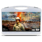 Vallejo Military Case. Includes: 76 Colors + 4 auxiliaries (2)