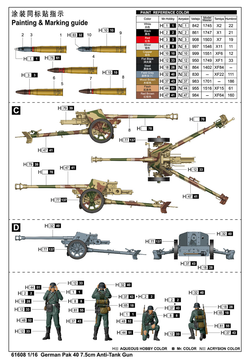 I Love Kit 1/16 German Pak 40 7.5cm Anti-Tank Gun (2)