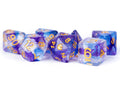 MDG 16mm Resin Polyhedral Dice Set Unicorn Midnight Fantasy - MDG703