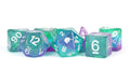 MDG 16mm Resin Polyhedral Dice Set Unicorn Aurora - MDG712
